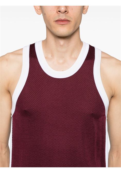 Burgundy Rio tank top Wales Bonner - unisex WALES BONNER | US25KN12KN01350